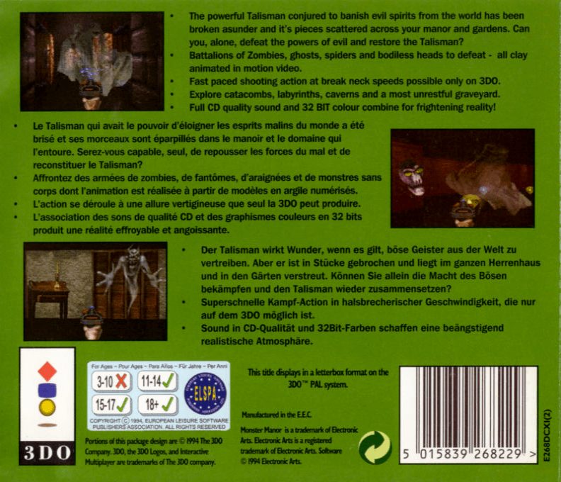 Escape From Monster Manor - Dos