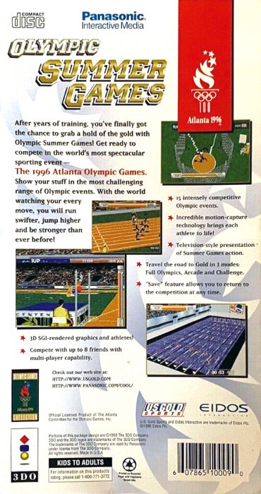 Olympic Summer Games : Atlanta 1996 - Dos
