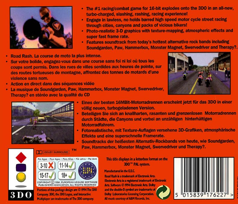 Road Rash - Dos
