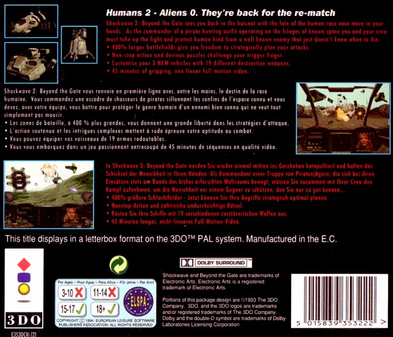 Shock Wave 2 - Beyond The Gate - Dos