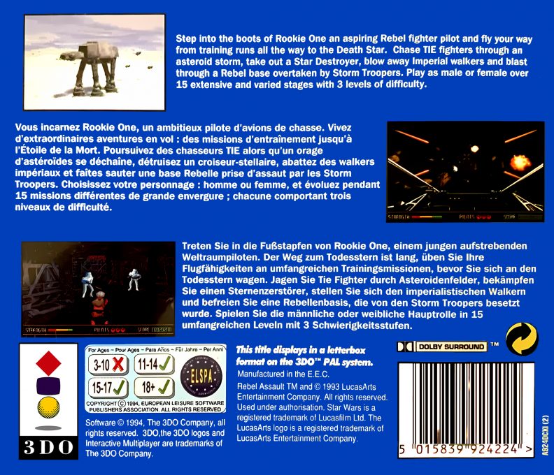 Star Wars - Rebel Assault - Dos