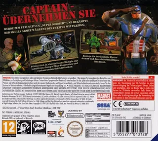 Captain America : Super Soldat - Dos