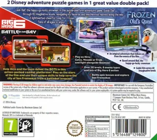Disney 2-pack - Frozen - Olaf's Quest Big Hero 6 - Battle In The Bay - Dos