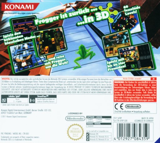 Frogger 3D - Dos
