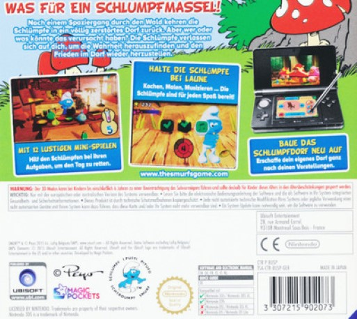 Les Schtroumpfs - Dos