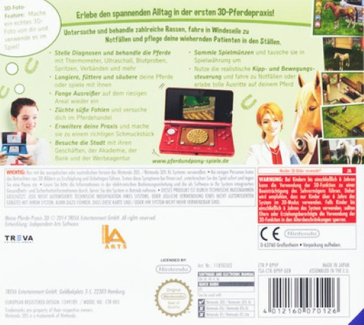 Ma vie de soigneur de chevaux 3D - Dos