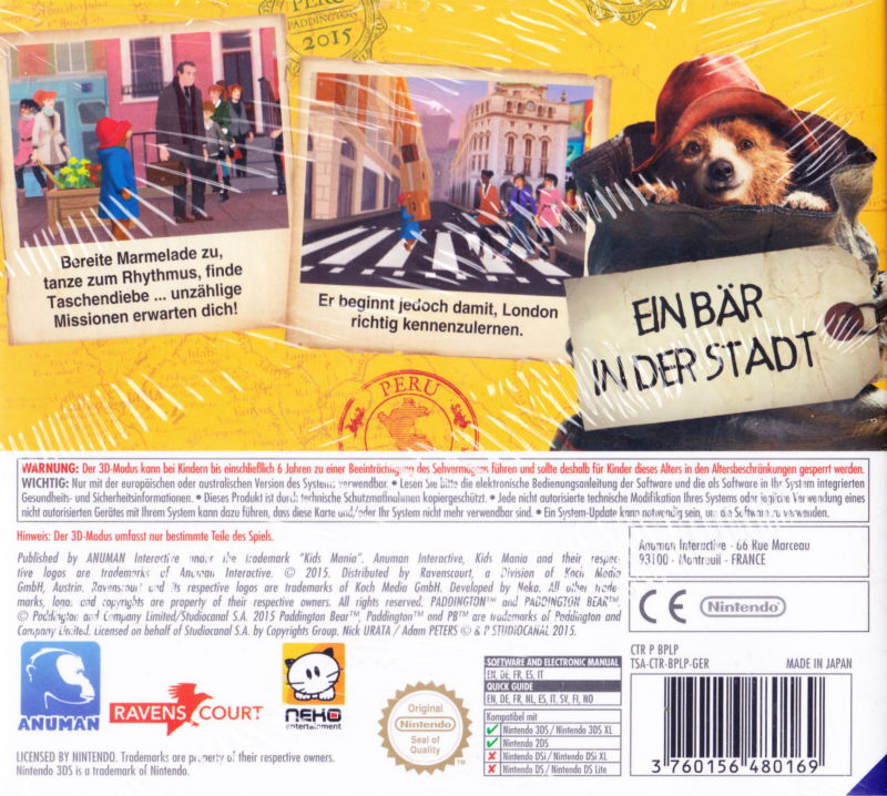 Paddington - Adventures In London - Dos