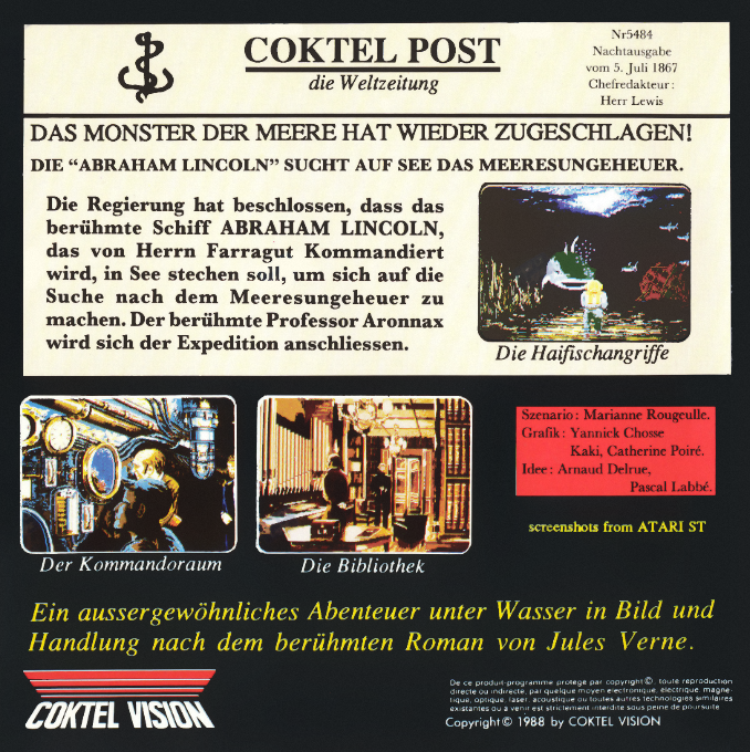 20 000 Lieues Sous les Mers - Dos