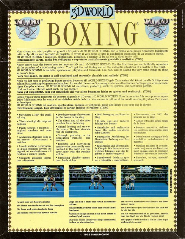 3d World Boxing - Dos