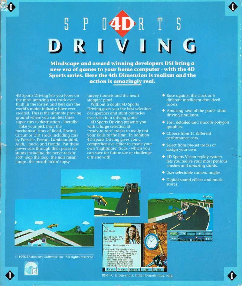 4D Sports Driving - Dos