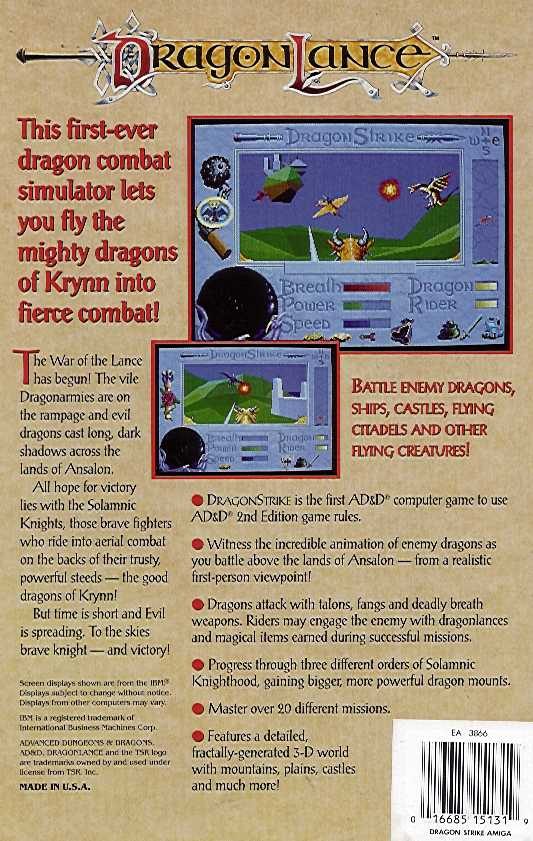 Advanced Dungeons & Dragons - DragonStrike - Dos