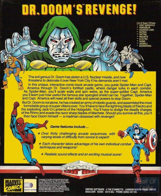 The Amazing Spider-man And Captain America In Dr. Doom's Revenge! - Dos