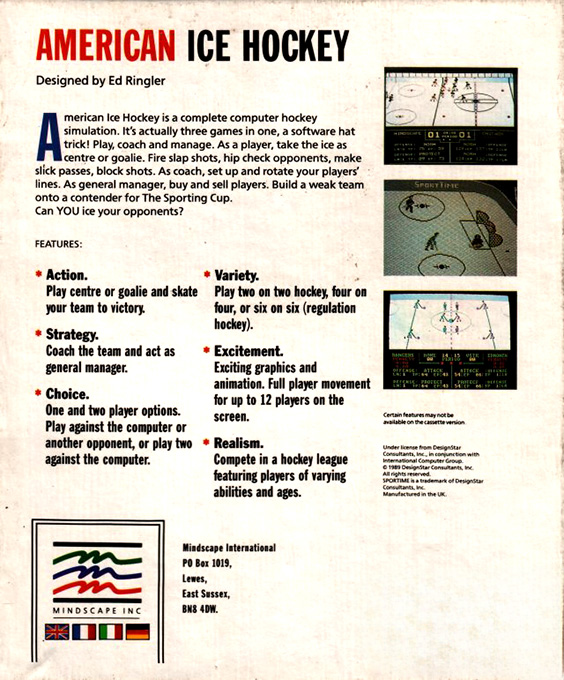 American Ice Hockey - Dos