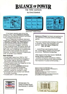 Balance Of Power - The 1990 Edition - Dos