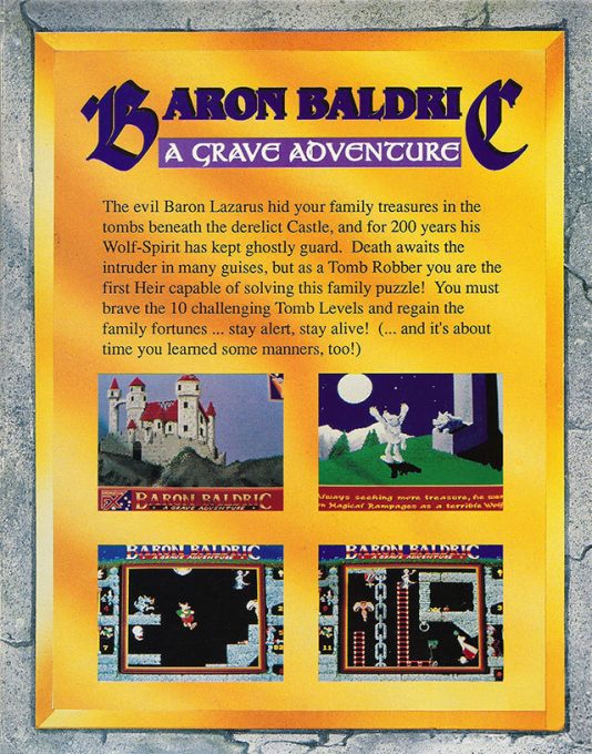 Baron Baldric - A Grave Adventure - Dos