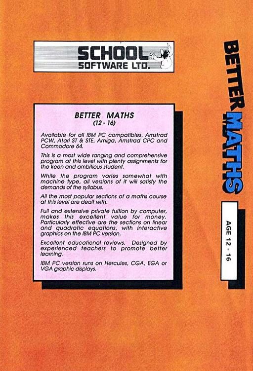 Better Maths - Dos