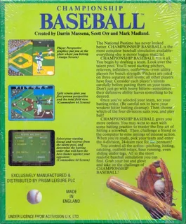 Championship Baseball - Dos