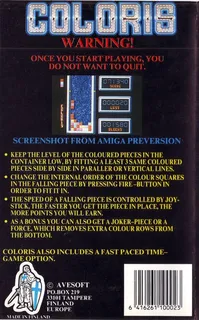 Coloris - Dos