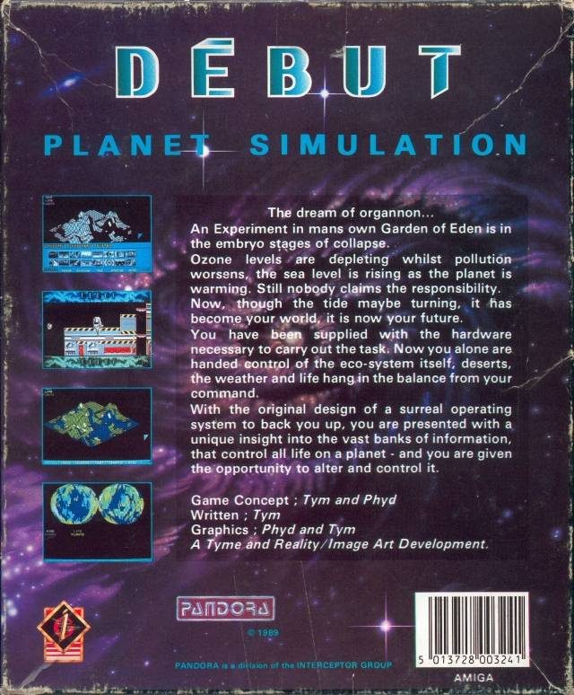 Debut - Planet Simulation - Dos