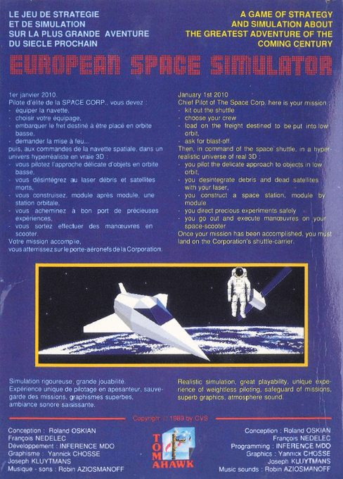 E.S.S. - European Space Simulator - Dos