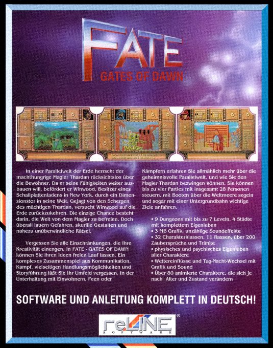 Fate : Gates of Dawn - Dos