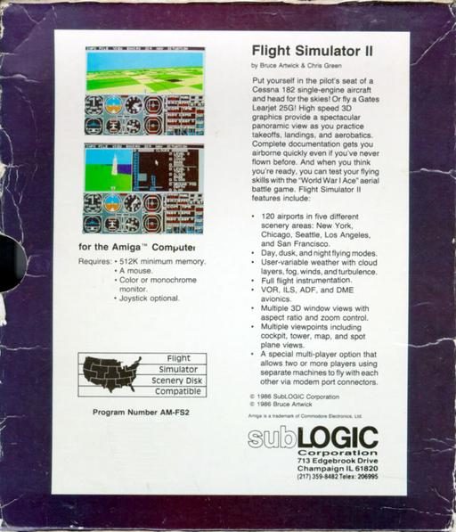 Flight Simulator II - Dos