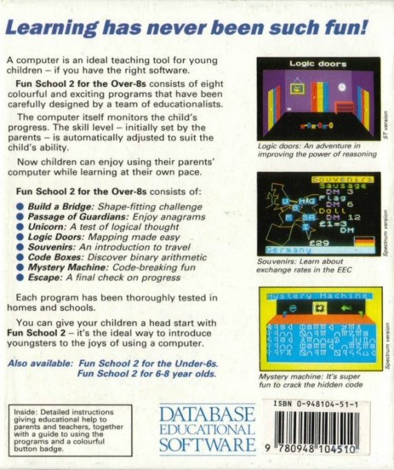 Fun School 2 - For Over 8's - Dos