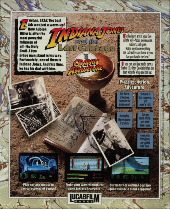 Indiana Jones And The Last Crusade - The Graphic Adventure - Dos