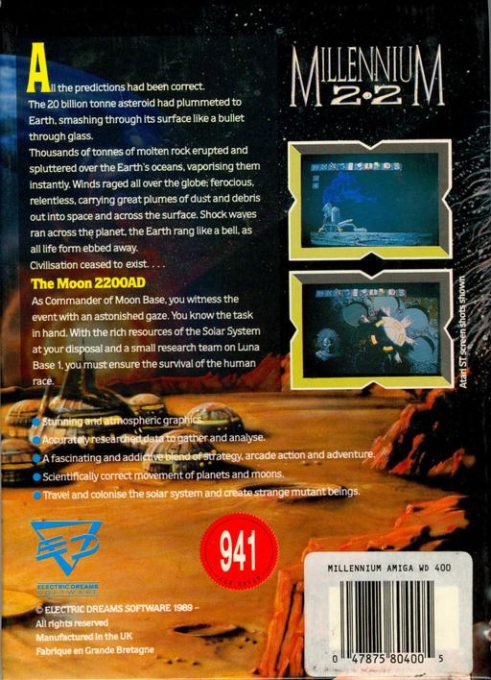 Millenium : Return to Earth dos