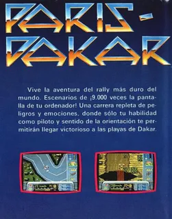 Paris-Dakar - Dos