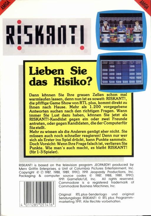 Riskant! - Dos