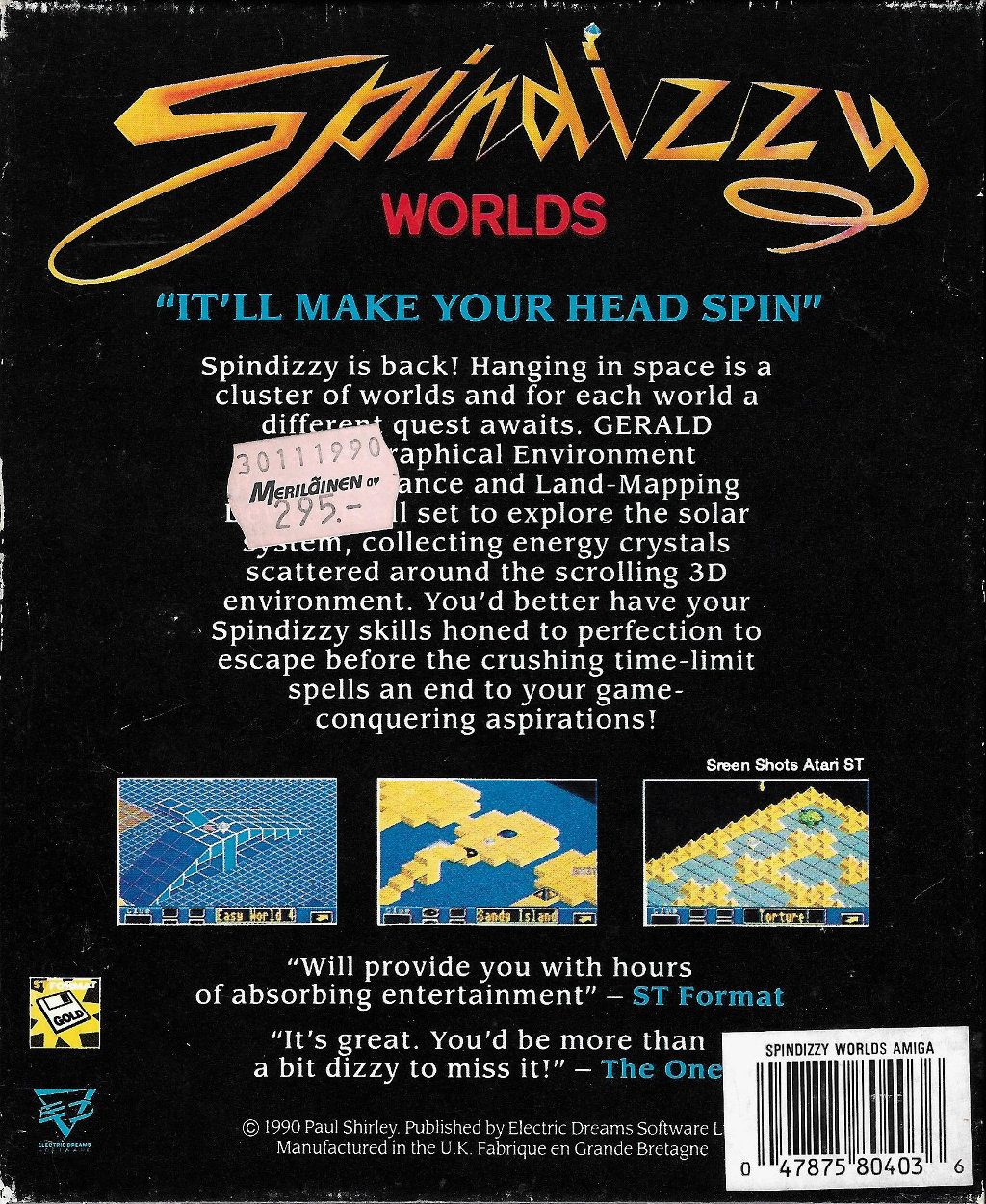 Spindizzy Worlds - Dos