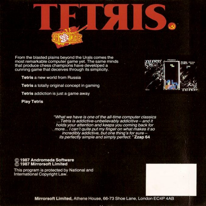Tetris (Mirrorsoft) dos