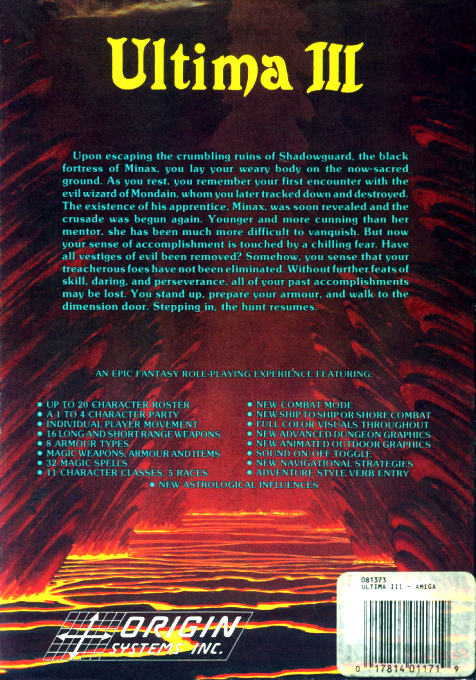 Ultima 3 - Exodus - Dos