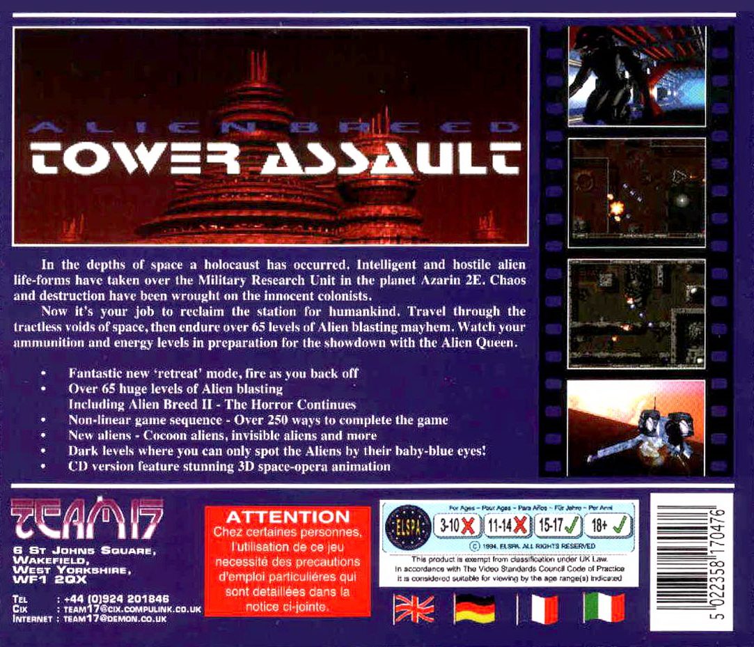 Alien Breed - Tower Assault - Dos