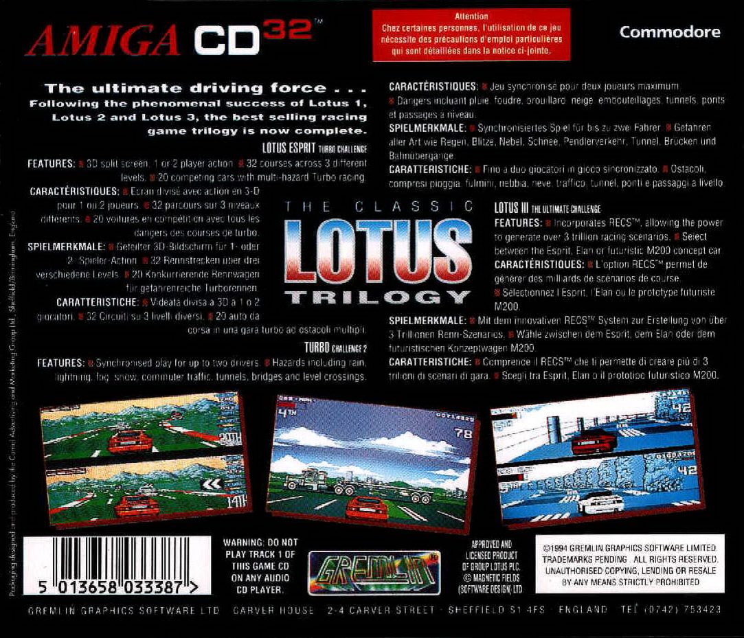 The Classic Lotus Trilogy - Dos