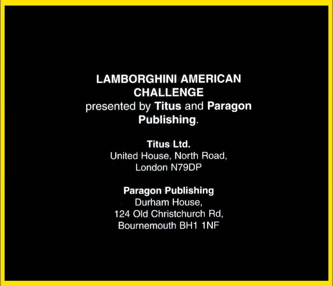 Lamborghini - American Challenge - Dos