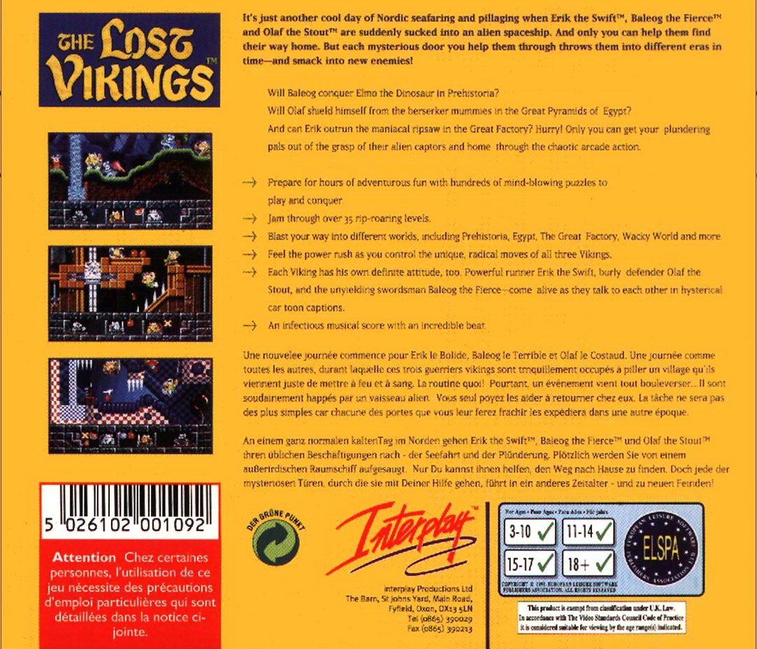 The Lost Vikings - Dos