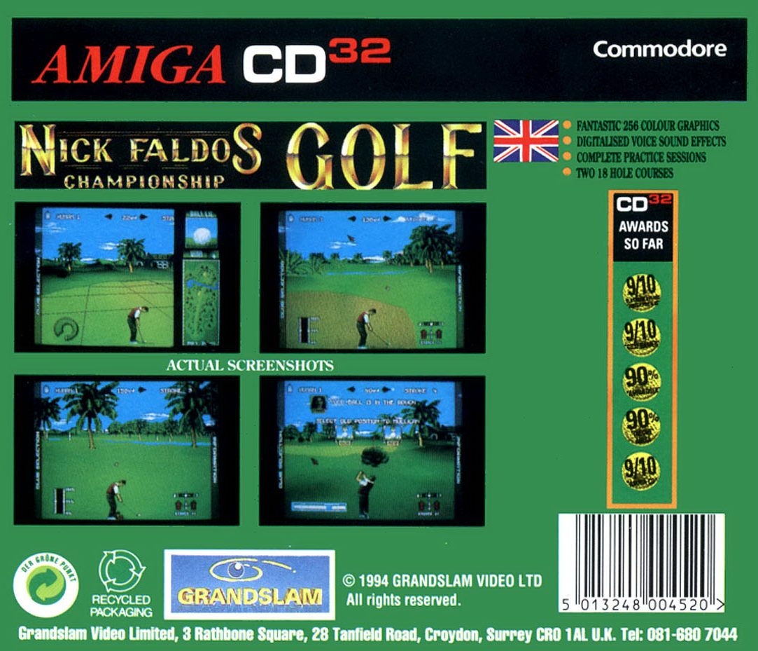 Nick Faldo's Championship Golf - Dos