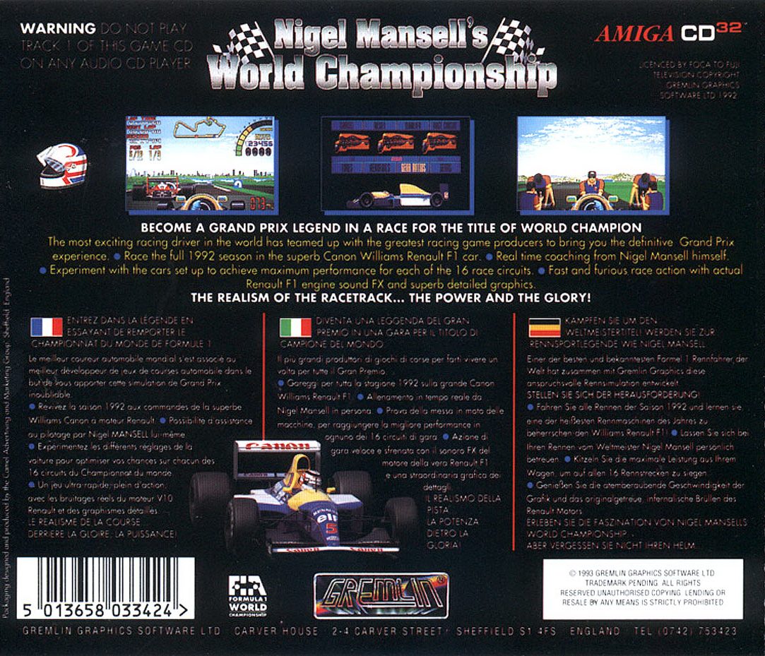 Nigel Mansell's World Championship - Dos