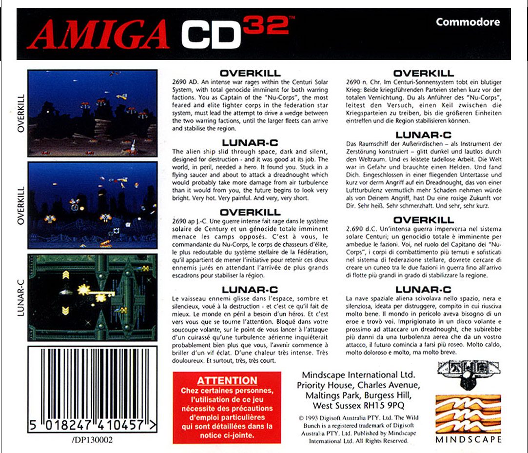 Overkill And Lunar-c - Dos