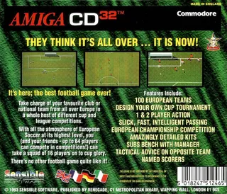 Sensible Soccer - European Champions - 92/93 Edition - Dos