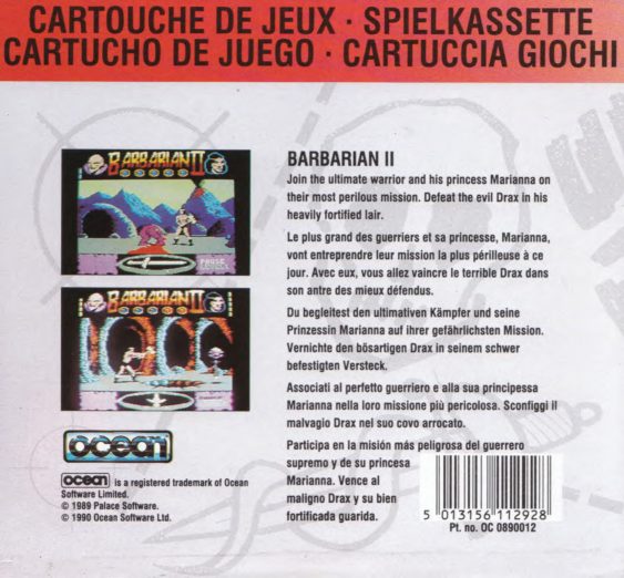 Barbarian 2 - The Dungeon Of Drax - Dos