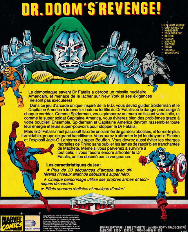 The Amazing Spider-Man And Captain America In Dr. Doom's Revenge! - Dos