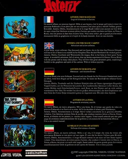 Astérix chez Rahàzade - Dos