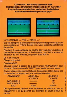 Athlète - Dos