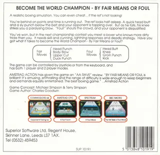 By Fair Means or Foul - Dos