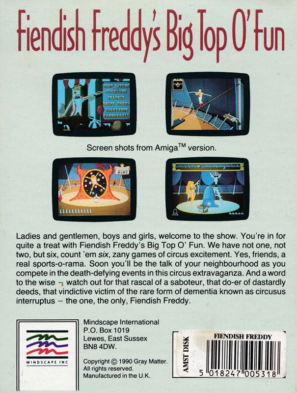 Fiendish Freddy's Big Top O' Fun - Dos
