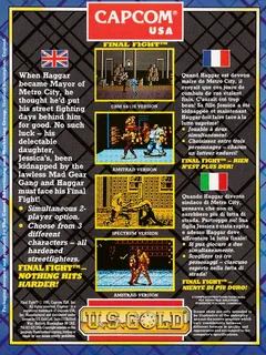 Final Fight - Dos