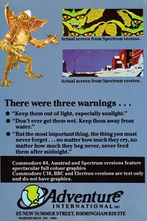 Gremlins - The Adventure - Dos